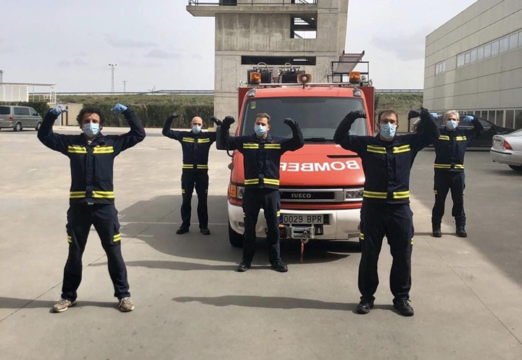 Recogida de Firmas del Cuerpo de Bomberos