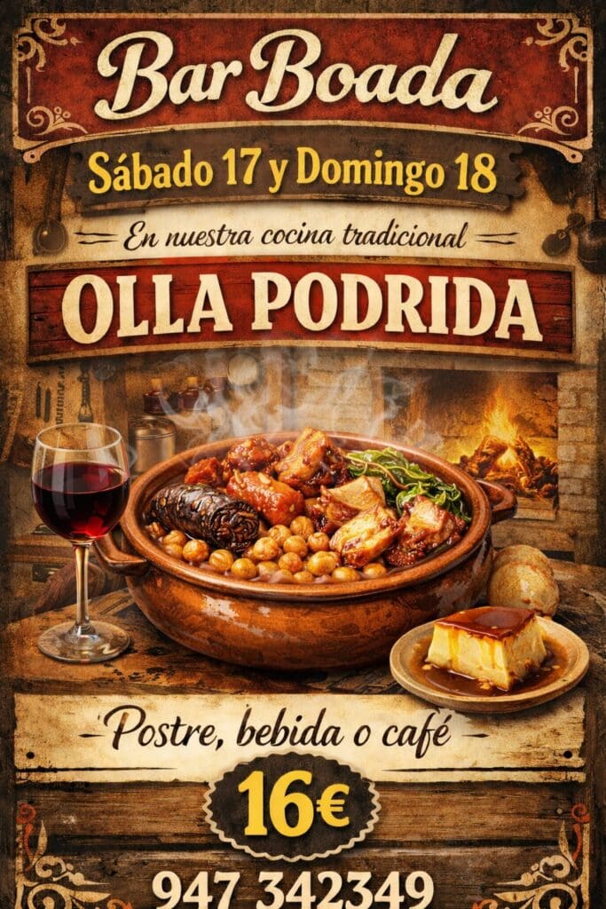 Olla Podrida en Bar Boada | 17 a 18 ENERO 2026