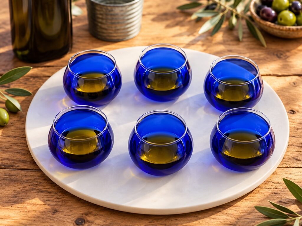 Cata de seis aceites de oliva virgen extra con Pilar Cruces