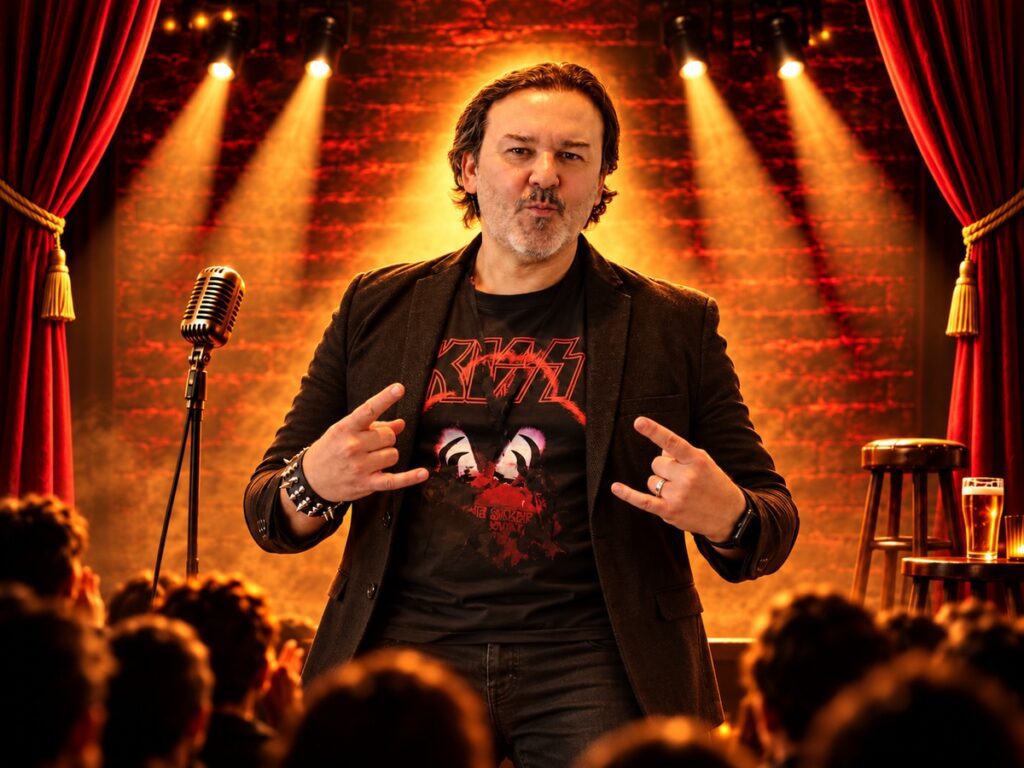 David César, el cómico heavy