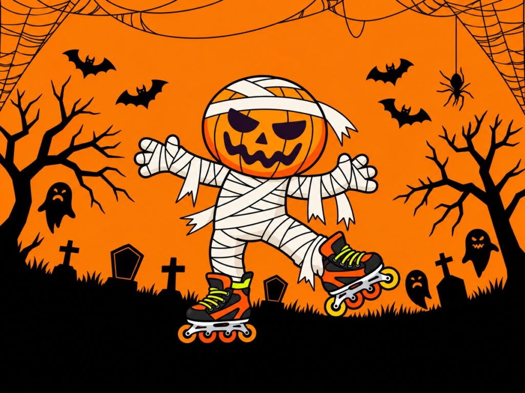 Halloween en patines con Erizos Rudos